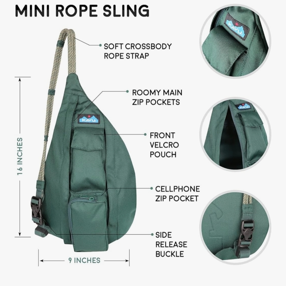 Kavu Forest Green Backpack